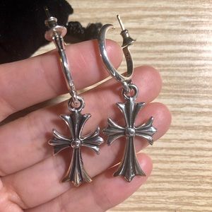 Chrome Hearts Cross Earrings